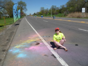 Color Me Rad volunteer